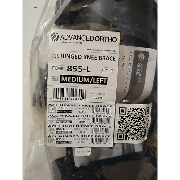 Advanced Ortho ACL Hinged Knee Brace RIGHT AND LEFT size MEDIUM NEW FACTORY NIP - Picture 3 of 6